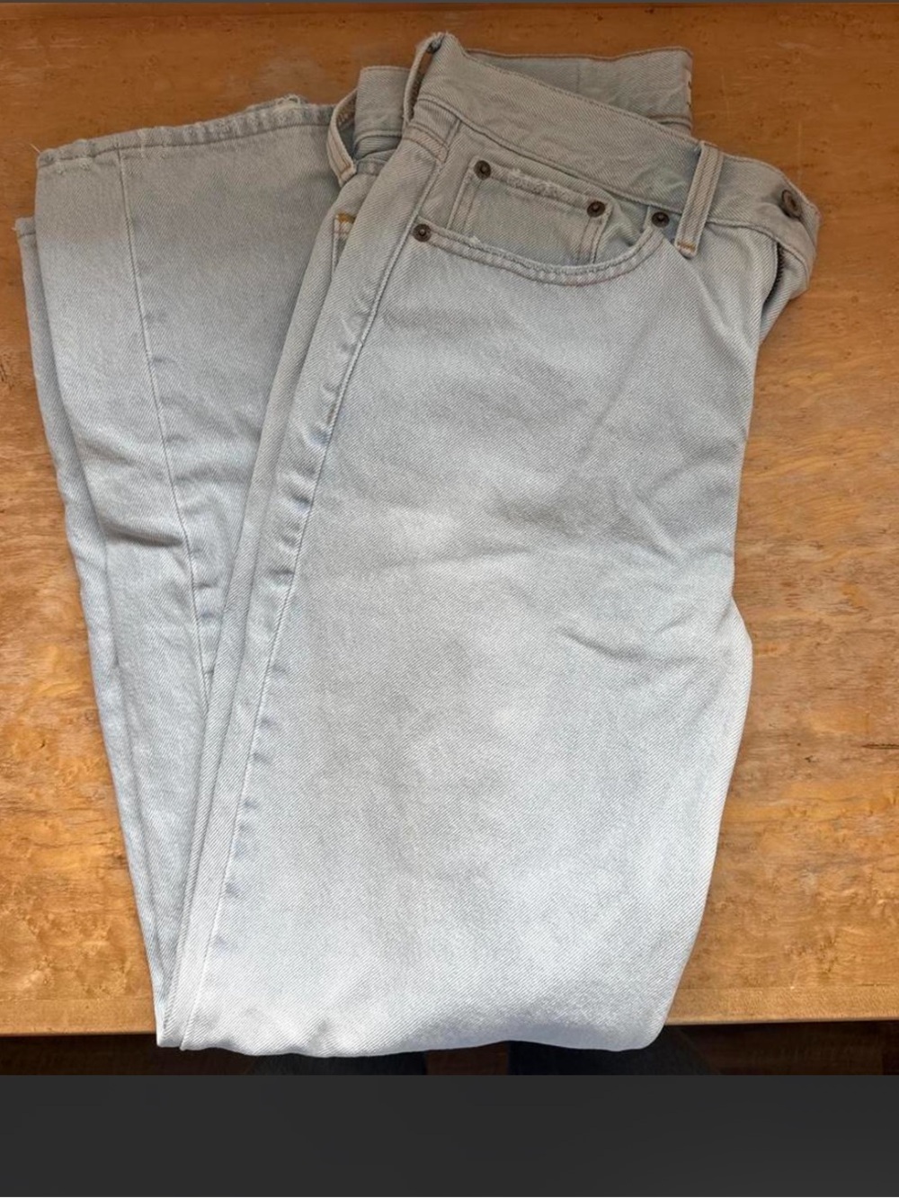 Abercrombie & Fitch High-Rise Light Gray Women's Jeans